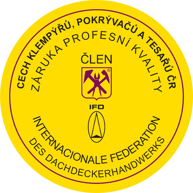 Logo Cechu klempířů, pokrývačů a tesařů České republiky